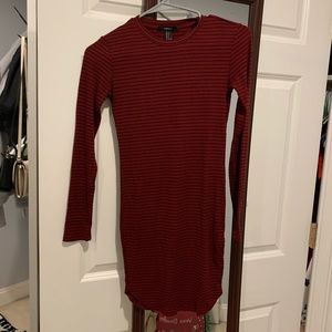 Forever 21 red and black striped dress